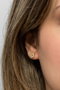 Heliophilia Silver Pendientes de Plata de Ley 925 con Recubrimiento de Oro y Circón
